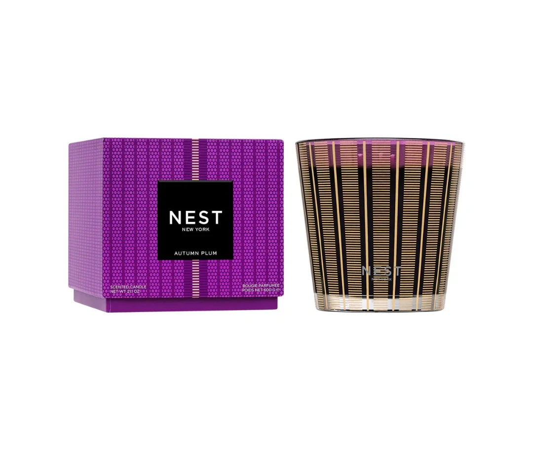 3-Wick Candle 21oz Autumn Plum Candles &amp; Diffusers - Candles NEST 