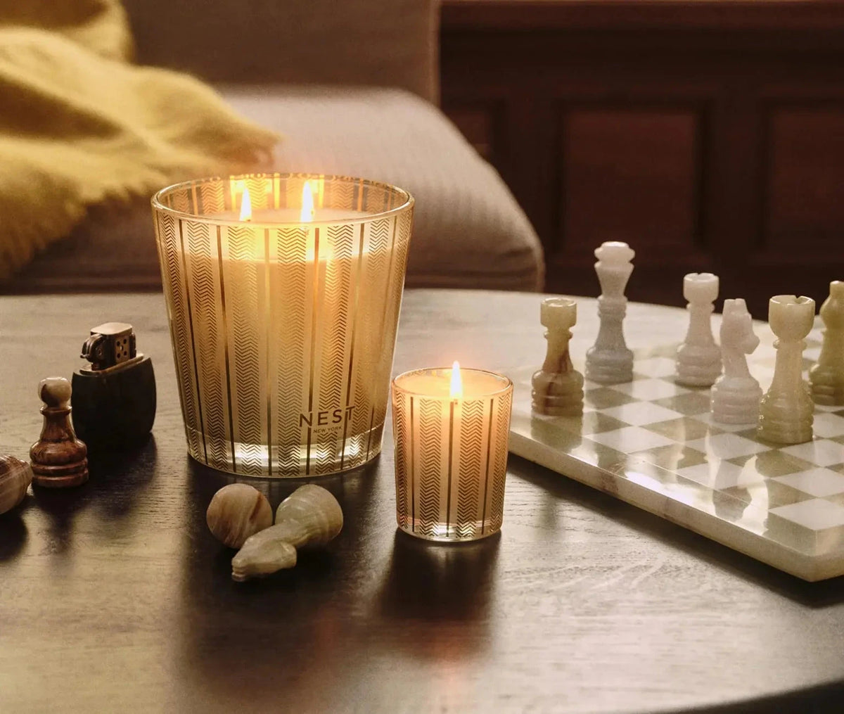 3-Wick Decorative Candle 21oz Winter Chai