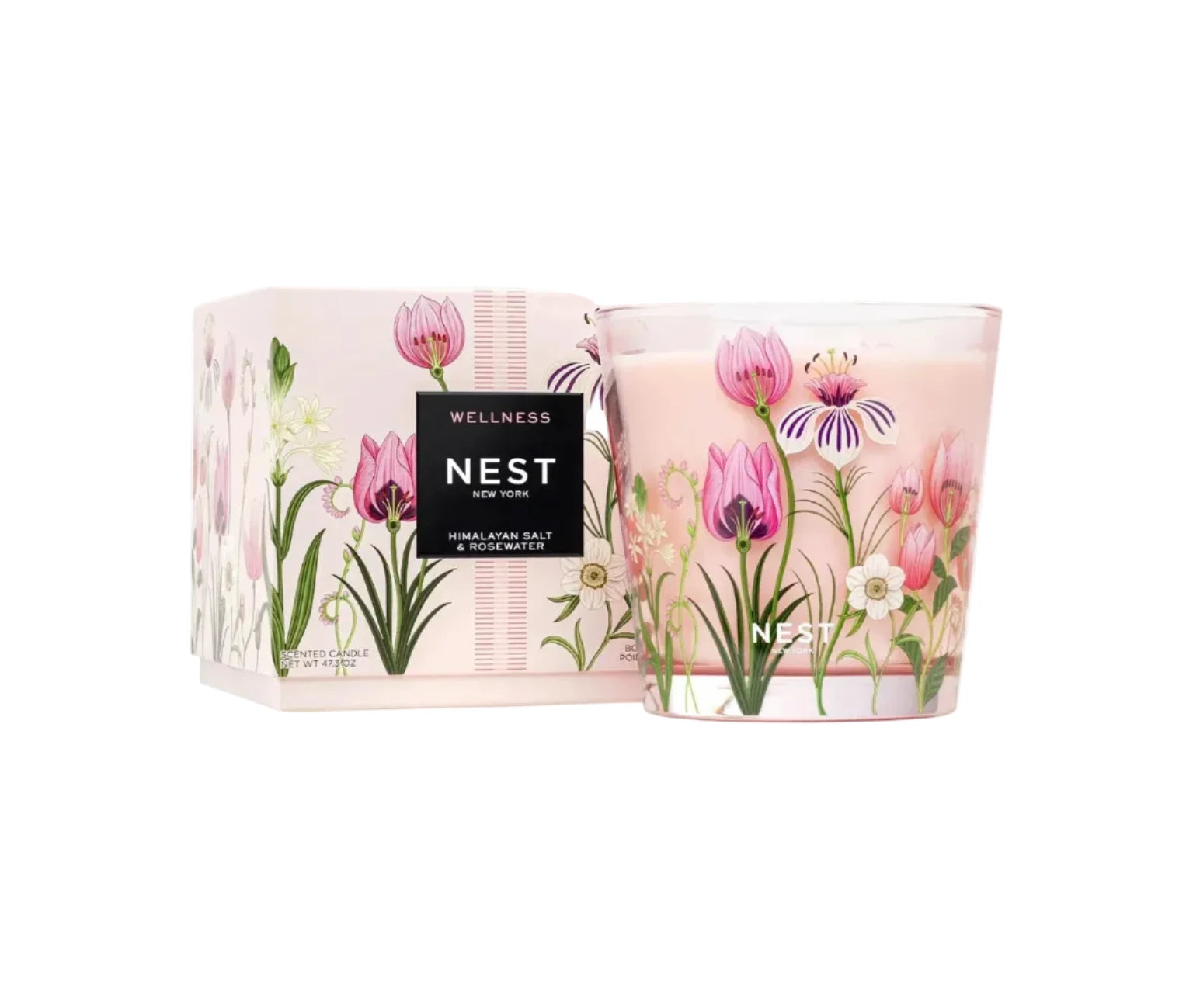 Speciality Luxury Candle 47.3 FL Himalayan Salt & Rosewater Candles & Diffusers - Candles NEST 