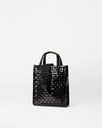 Woven Box Tote Micro Black Lacquer Handbags - Crossbody MZ Wallace 