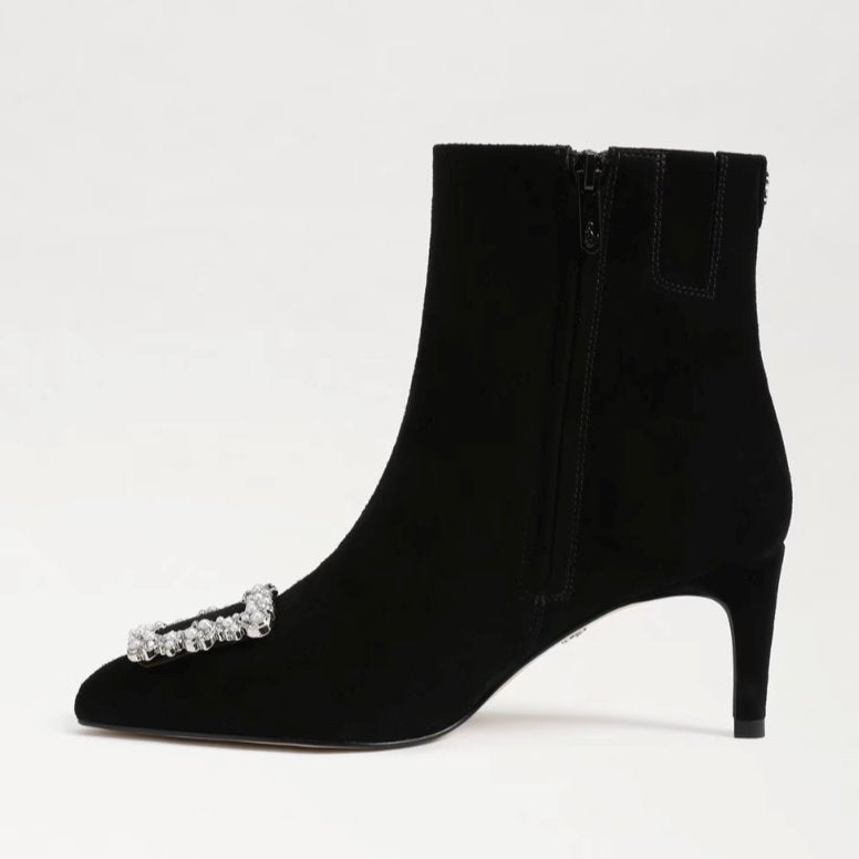 Ulissa Luster Savoy Suede Black Shoes - Boots - Booties Sam Edelman 