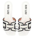 Holly Flat Sandal Crochet White Sandals - Flat Sandals Bibi Lou 