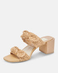 Zemmie Natural Raffia Shoes - Sandals - Heeled Sandals Dolce Vita 