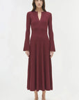 Genna Knit Midi Dress Cranberry Dresses - Midi Simkhai 