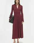Genna Knit Midi Dress Cranberry Dresses - Midi Simkhai 