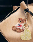 Hand Painted Tennis Lover Bag Charm & Keychain Bag Charms Solar Eclipse 