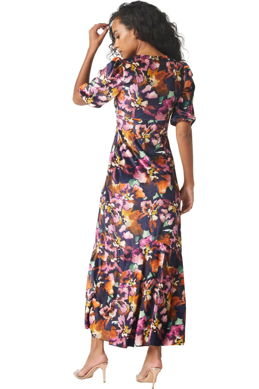 Wallis Dress Libra Fleur Velvet Dresses - Midi Misa 