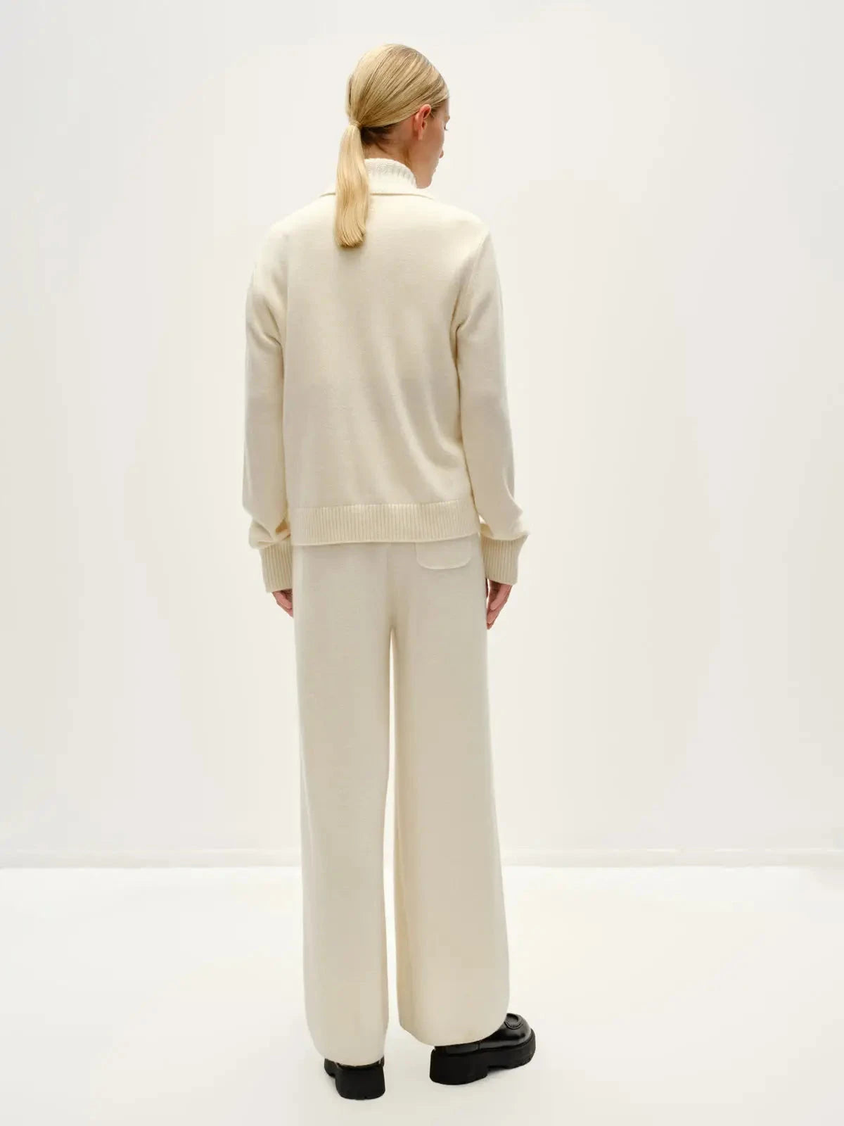 Patchwork Down Knit Cardigan Outerwear - Longsleeve Urlazh 