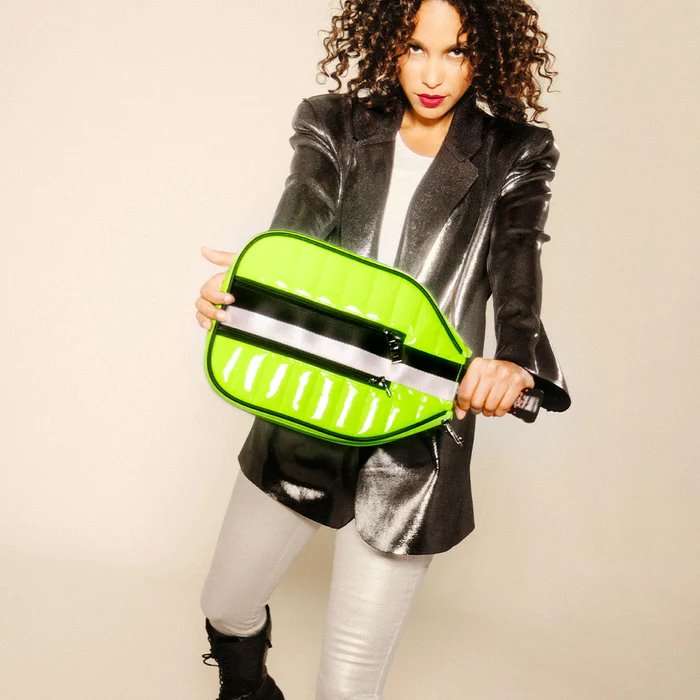 Sporty Pickleball Crossbody Neon Yellow Handbags - Crossbody Think Royln 