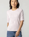 Short Sleeve Crewneck Soft Orchid