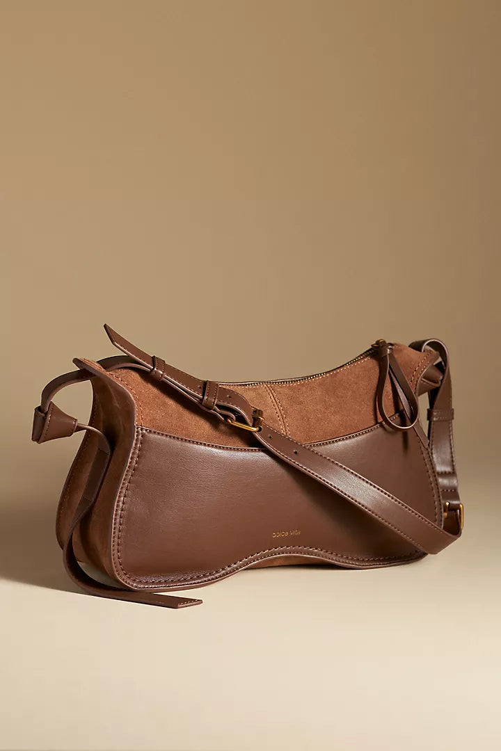 Josie Curvy Shoulder Bag Pecan