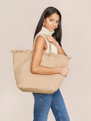 Havana Tote Camel Handbags - Tote & Satchel Naghedi 