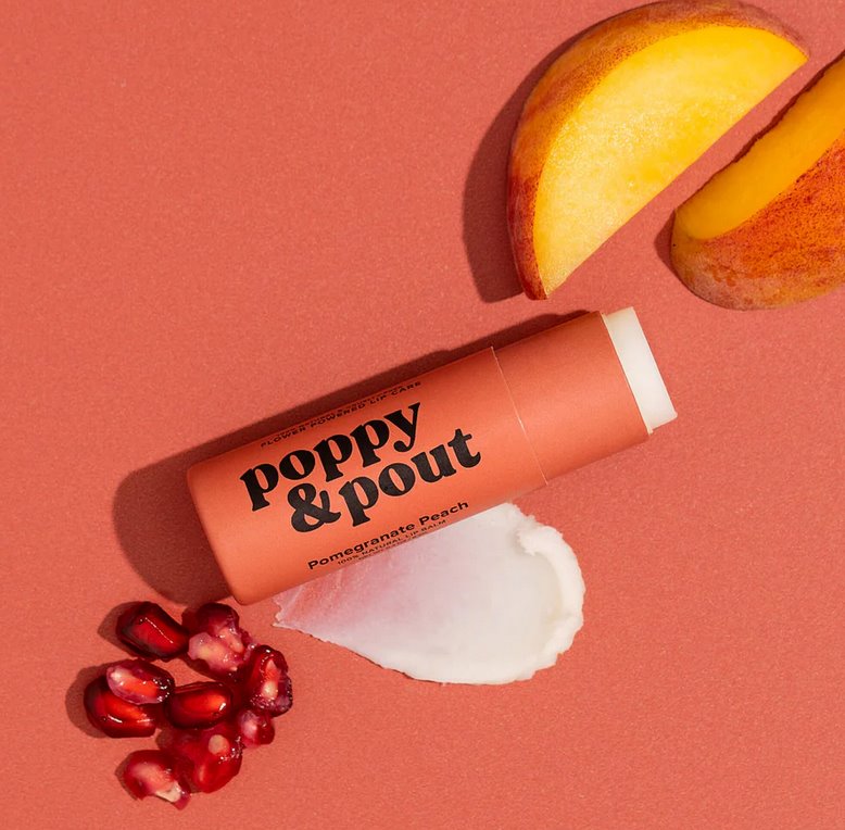 Lip Balm Pomegranate Peach Accessories - Beauty & Hair Poppy & Pout 