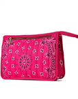 Beau Bandana Pouch Hot Pink Cosmetic Haute Shore 