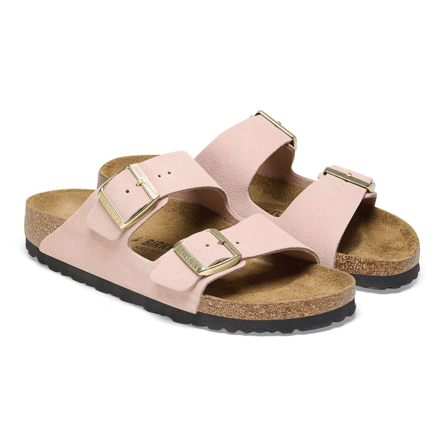 Arizona Suede Light Rose Shoes - Sandals - Flat Sandals Birkenstock 