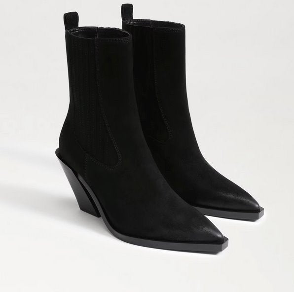 Mandey Bootie Suede Black Shoes - Boots - Booties Sam Edelman 