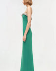 Riona Bustier Gown Kelly Green Dresses - Maxi Simkhai 