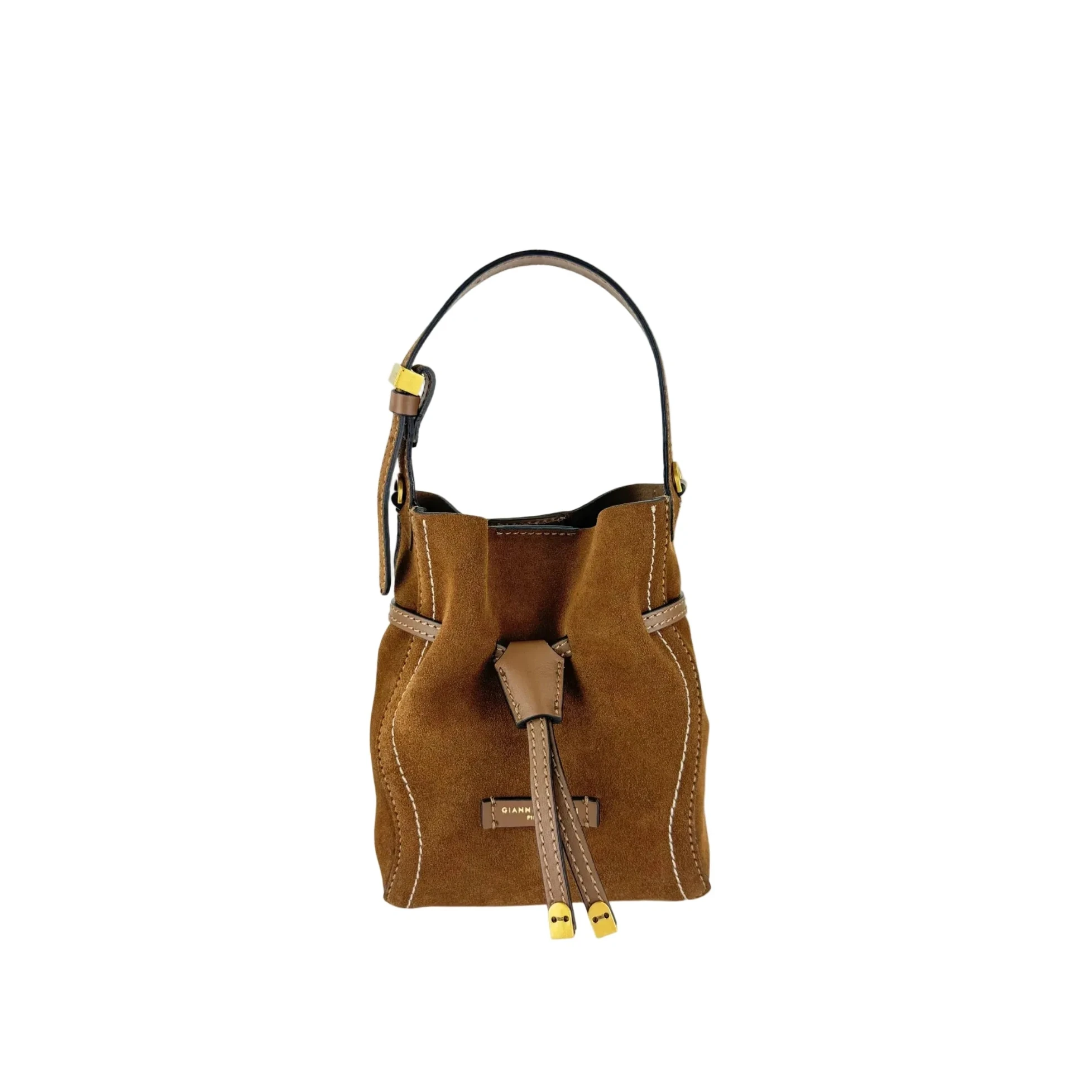 Mini Sienna Cognac Suede Crossbody Gianni Chiarini 