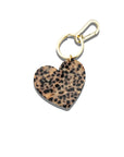 Handmade Brown Heart Bag Charm & Keychain Bag Charms Solar Eclipse 