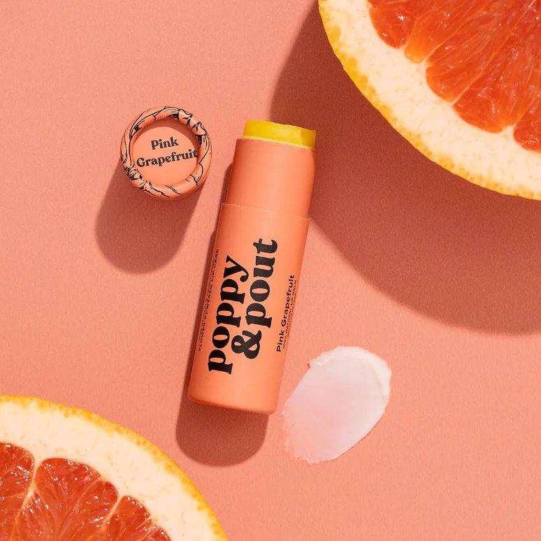 Lip Balm Pink Grapefruit Accessories - Beauty &amp; Hair Poppy &amp; Pout 