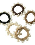 Textured Seamless Pearl Hair Ties Beauty & Hair Adorro 