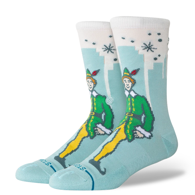 Big City Elf Crew Socks Ice Blue Socks Stance 