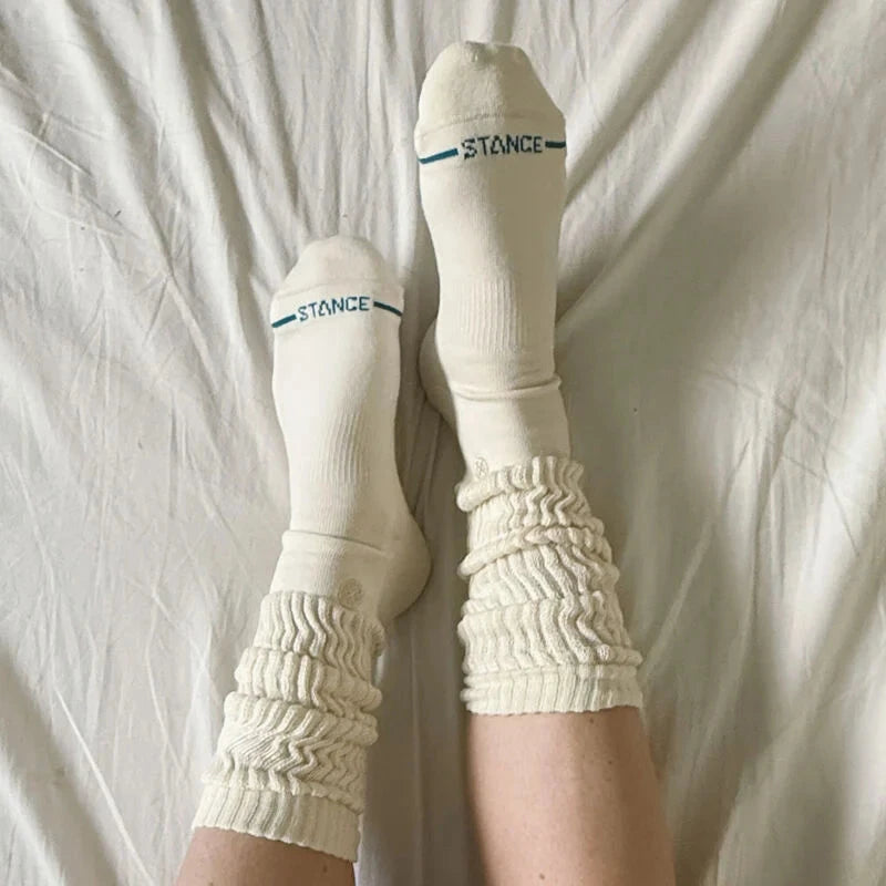 Icon Slouch Crew Socks Oatmeal Socks Stance 