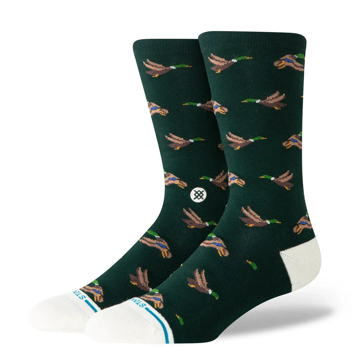 Huntin' Crew Sock Pine Socks Stance 