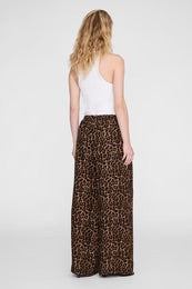 Roslyn Pant Black And Leopard Brown