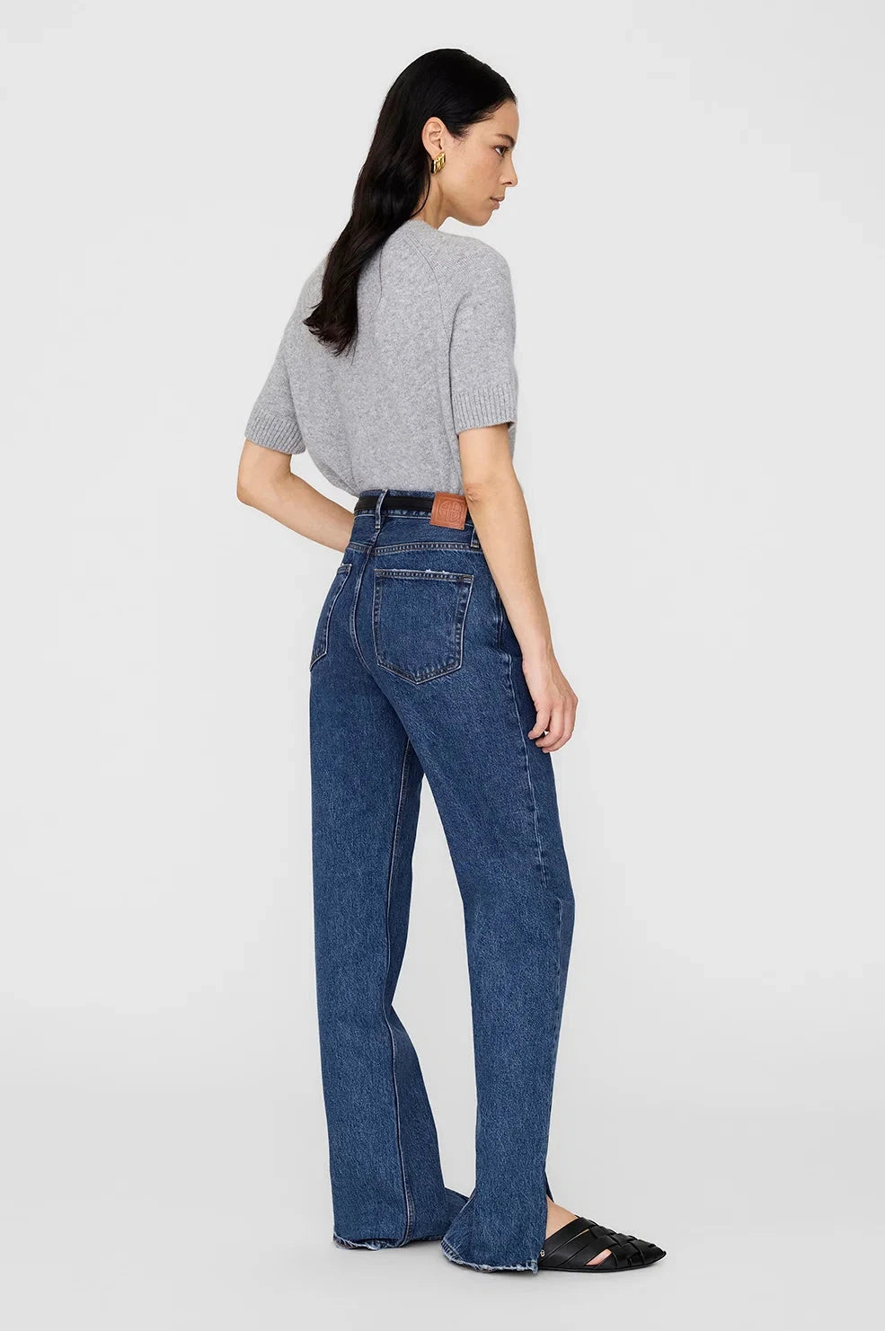 Jackson Sweater Medium Heather Grey Sweater - Crewneck Anine Bing 