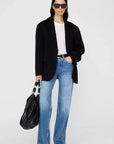Quinn Blazer Cashmere Blend Black