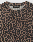 Sylvie Long Sleeve Tee Black And Brown Leopard Tops - Tees Anine Bing 