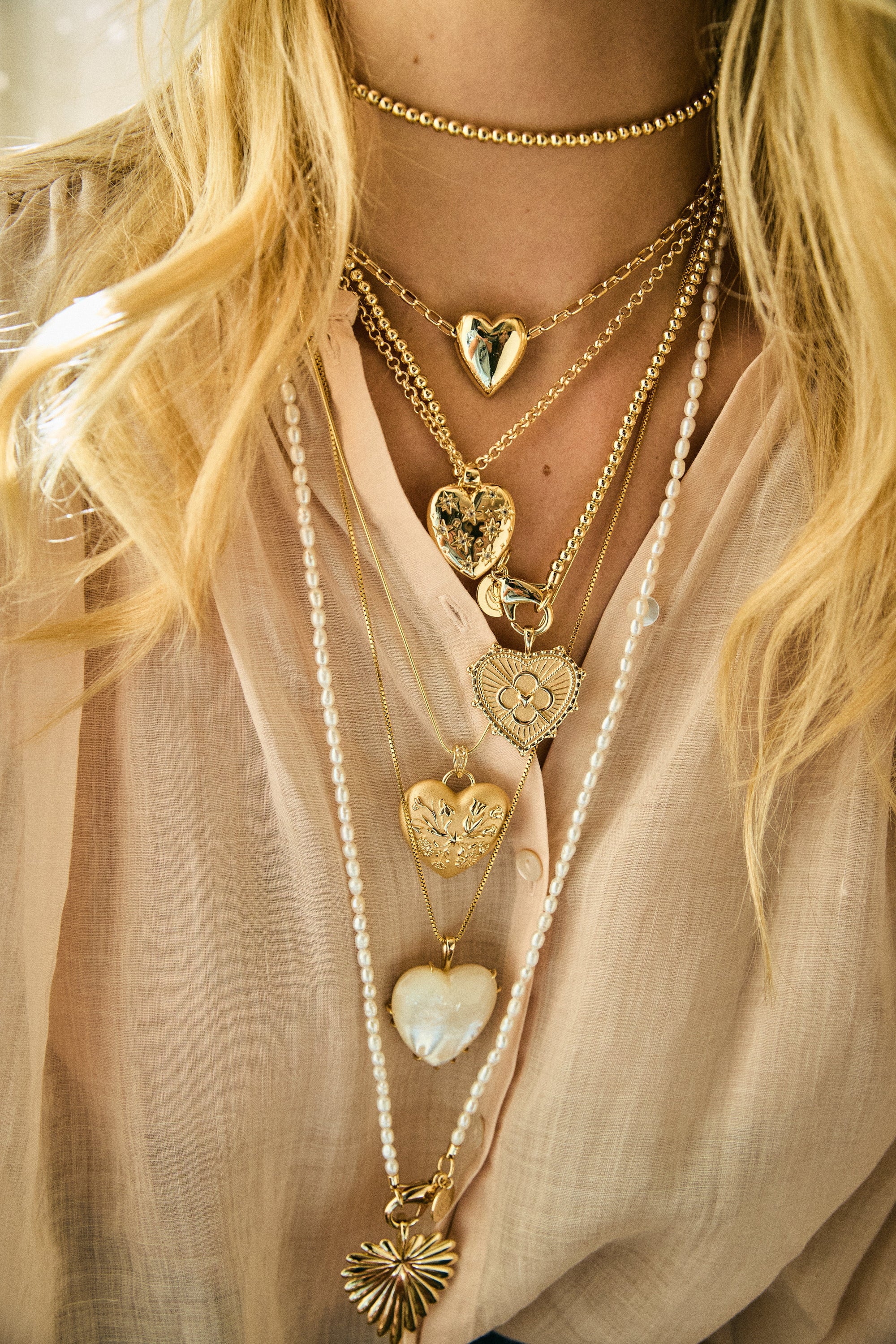 Love Set In The Stars Pendant 16-18" Classic Rolo Necklaces Jane Win 