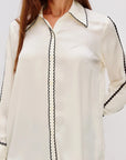 Aloise Shirt Ivory Tops - Button Down Rails 