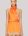 Rose Top Orange Pale Blush Tops - Blouses A.L.C 