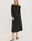 Amberly Dress Black Lace Dresses - Midi Rails 