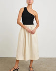 Anita Dress Black Ivory Dresses - Midi Rails 