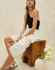 Anita Dress Black Ivory Dresses - Midi Rails 