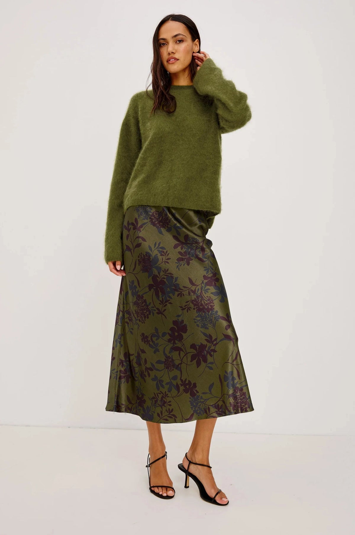 Anya Olive Dahlia Skirts - Maxi Rails 