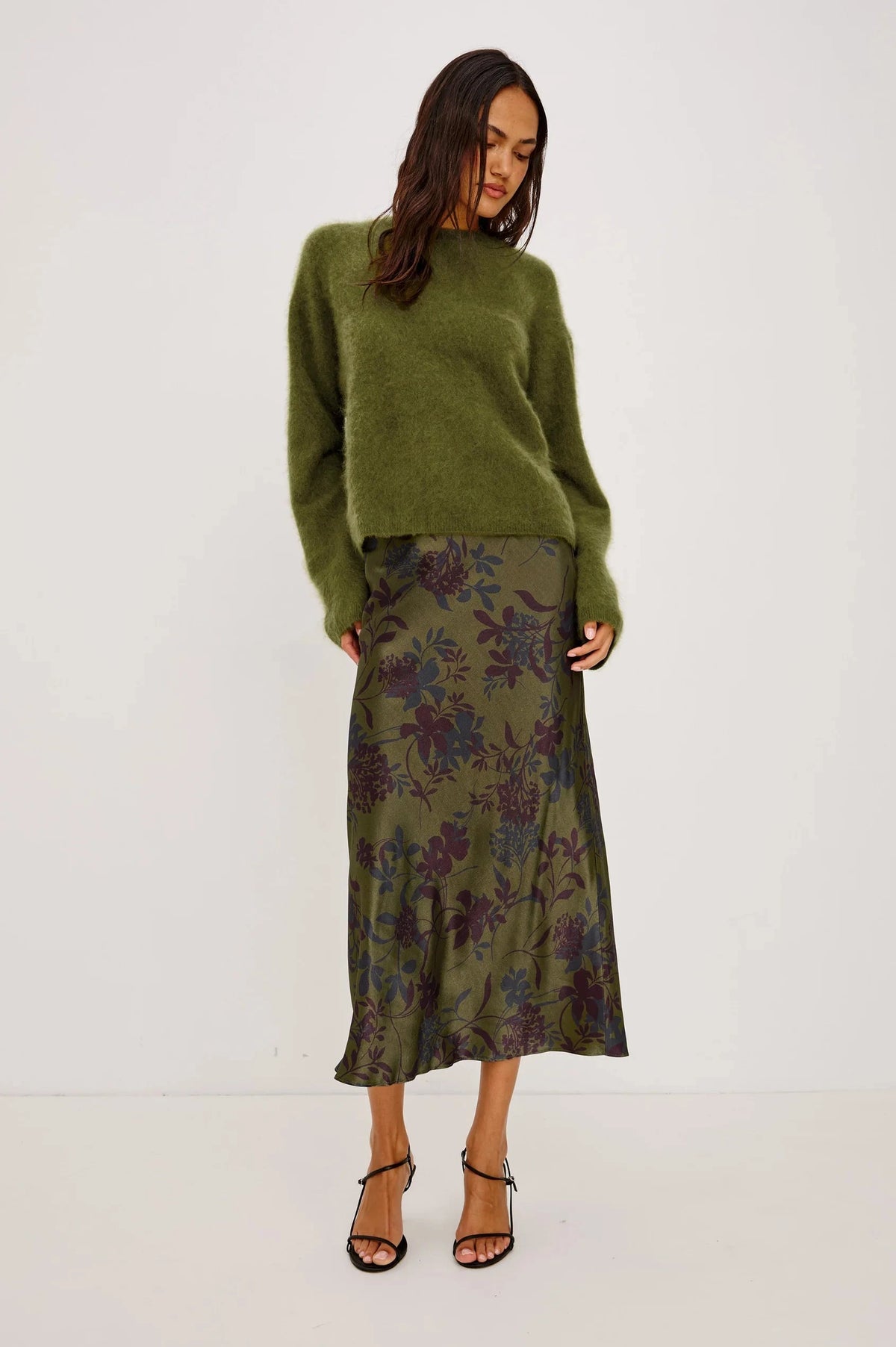 Anya Olive Dahlia Skirts - Maxi Rails 