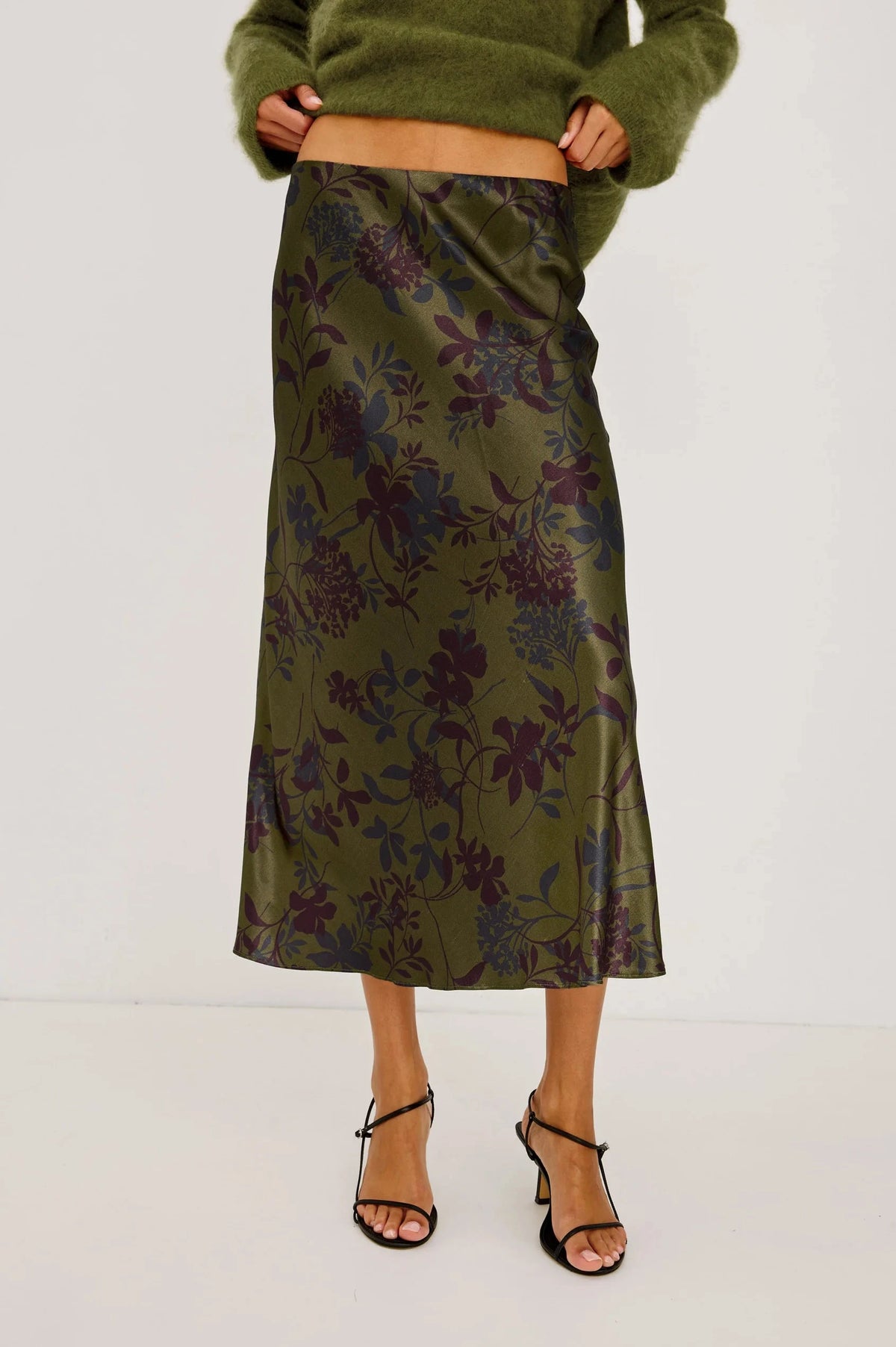 Anya Olive Dahlia Skirts - Maxi Rails 