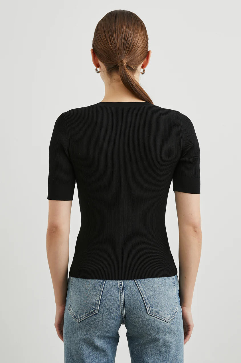 Ari Top Black Tops - Tees Rails 