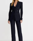 Berlin Cropped Straight Leg Pant Deep Navy Pants - Trousers Smythe 