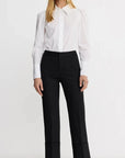 Berlin Cropped Straight Leg Pant Deep Black Pants - Trousers Smythe 