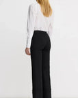 Berlin Cropped Straight Leg Pant Deep Black Pants - Trousers Smythe 