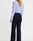 Berlin Cropped Straight Leg Pant Deep Navy Pants - Trousers Smythe 