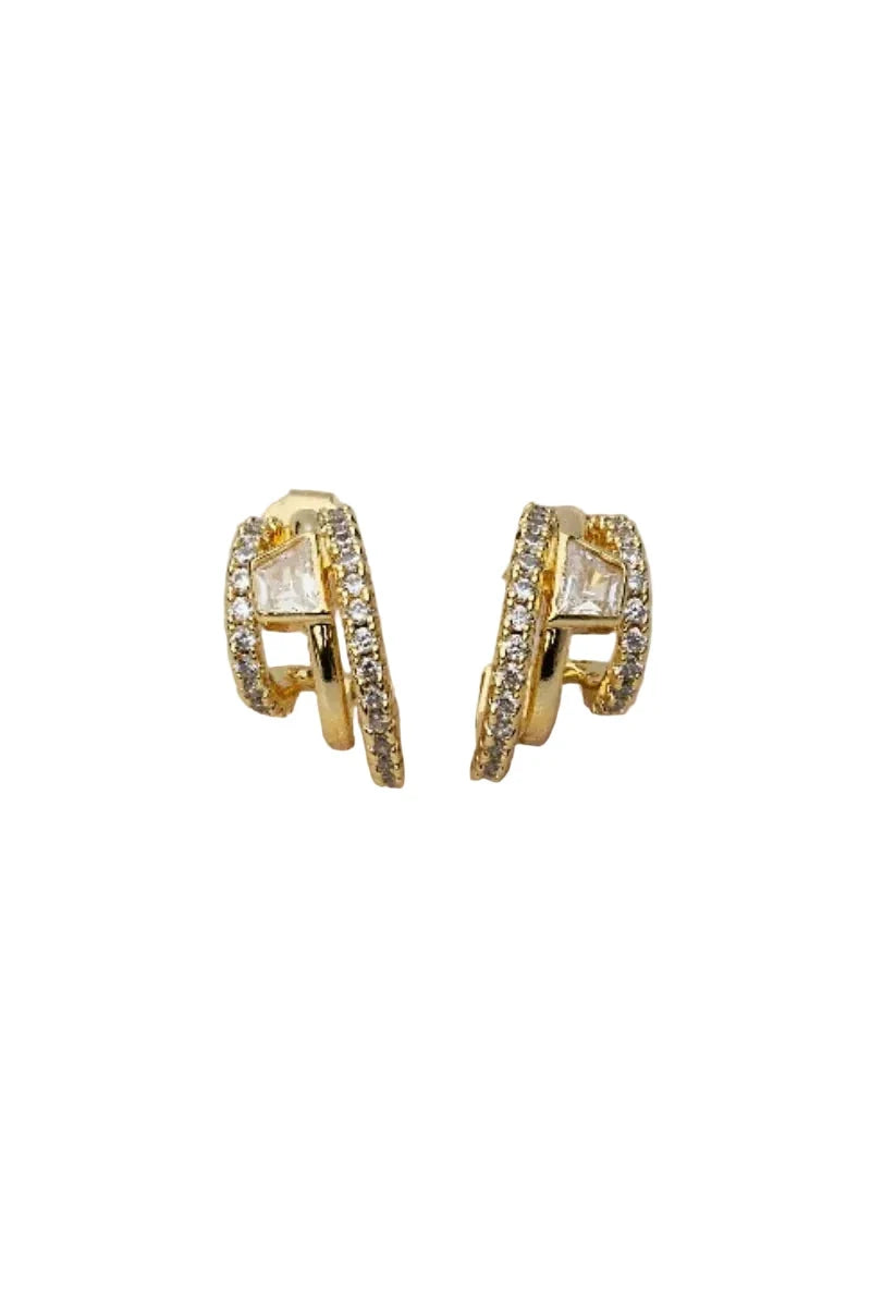 Asymmetry Huggies Earrings Native Gem 