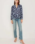 Asta Top Navy Jasmine Tops - Blouses Rails 
