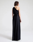 Aster Satin One Shoulder Gown Black Dresses - Maxi A.L.C 