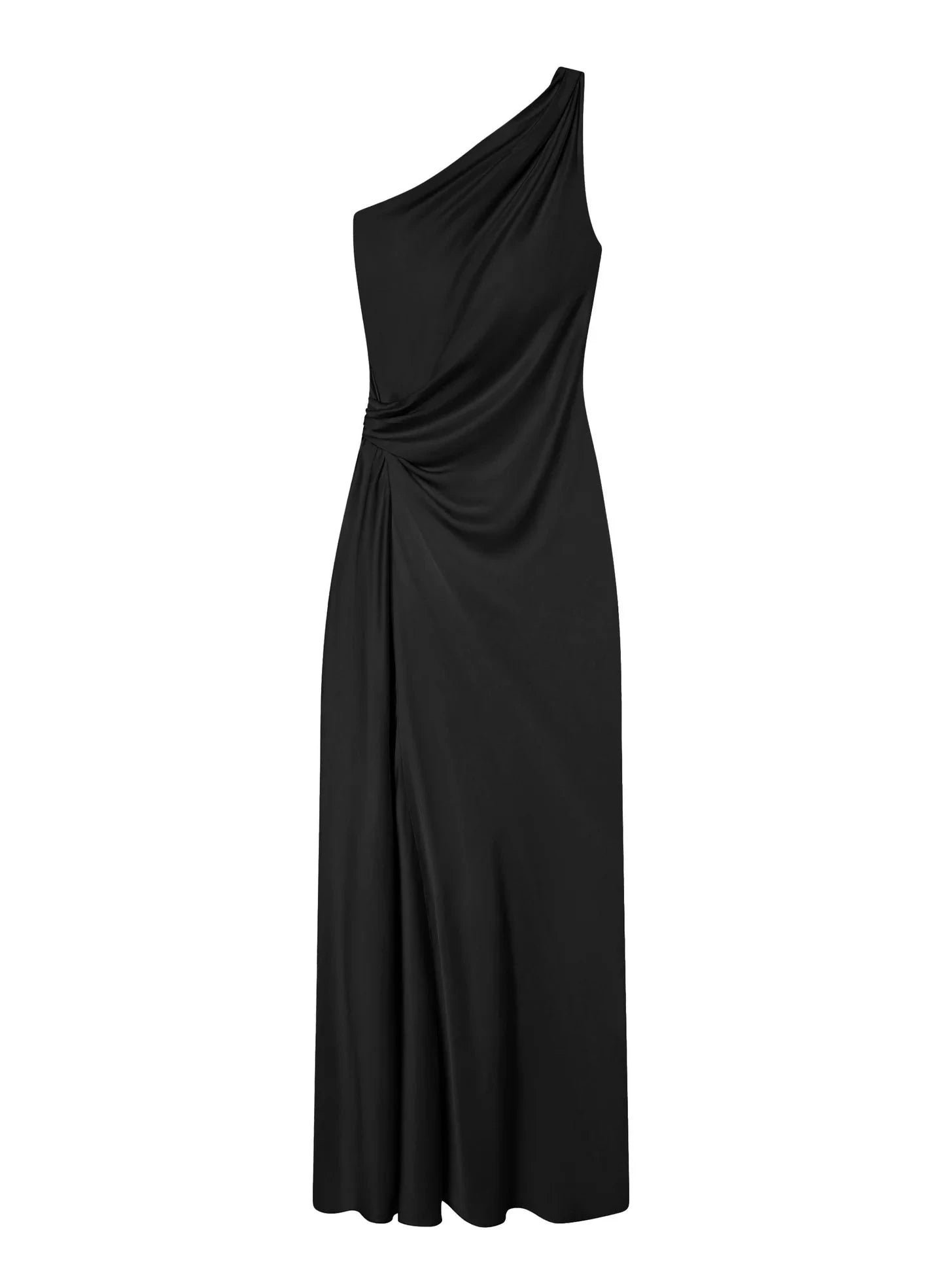 Aster Satin One Shoulder Gown Black Dresses - Maxi A.L.C 
